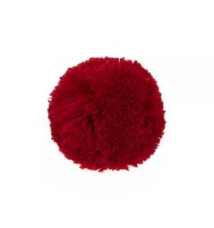 Bambule k čepicím a kloboukům červená