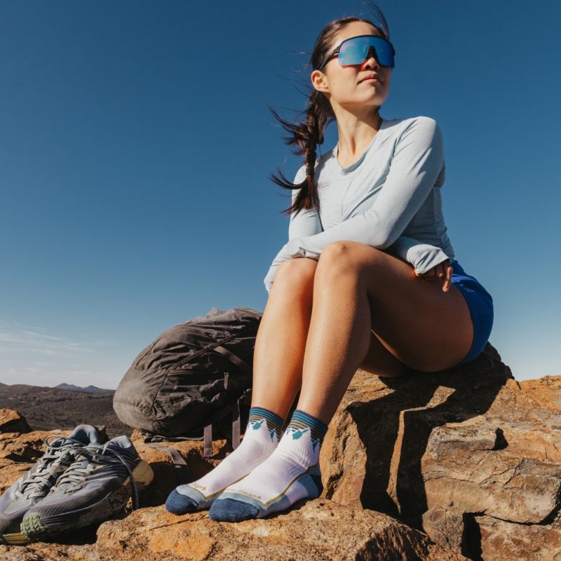 Dámské ponožky 1/4 Hiker Midweight with Cushion  Mountain White
