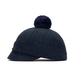 Klobouk Asmat šedočerný 2 s bambulí