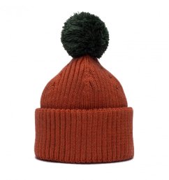 Nízká čepice z merina Bubu dýňová 2 Nízká čepice z merina Bubu dýňová 2