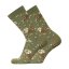 Merino ponožky lišky - Velikost: 39-42, varianty: zelené