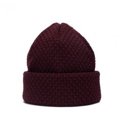 Vzorovaná čepice Sorong vínová 2