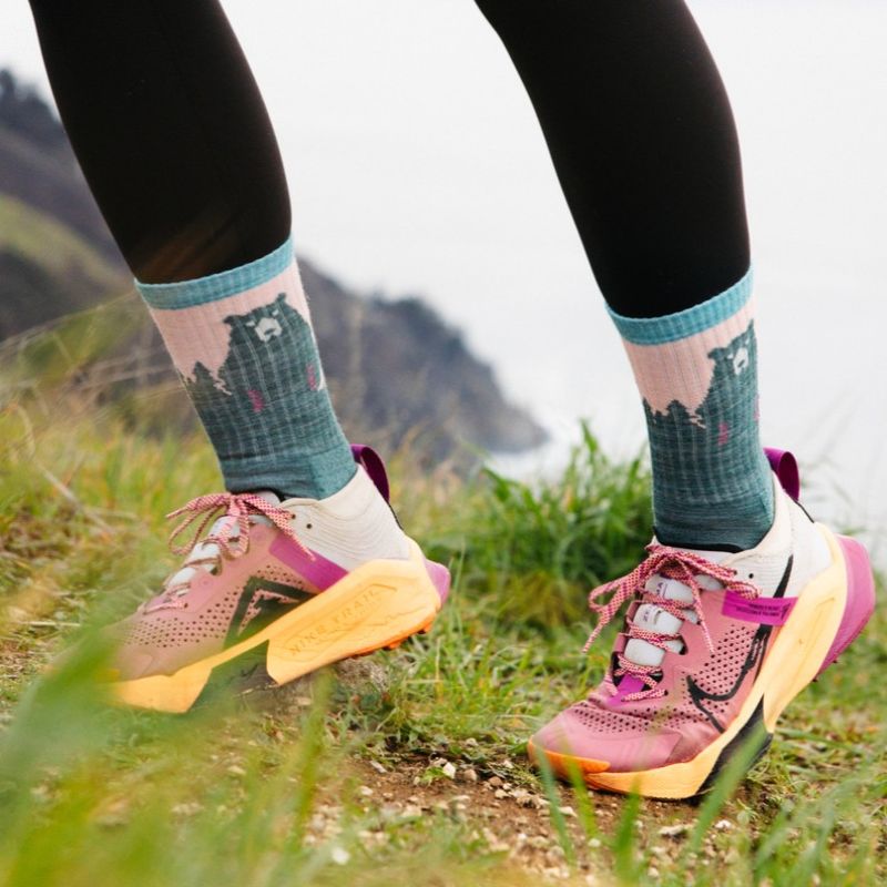 Dámské ponožky Bear Town Micro Crew Lightweight with Cushion Quartz