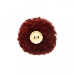 Ručně vyráběná vlněná bambule vínová k našim čepicím a kloboukům 2