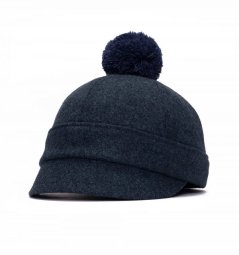 Klobouk Asmat šedočerný 1 s bambulí Klobouk Asmat šedočerný 1 s bambulí