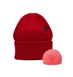 dětská merino čepice Wau červená dětská merino čepice Wau červená