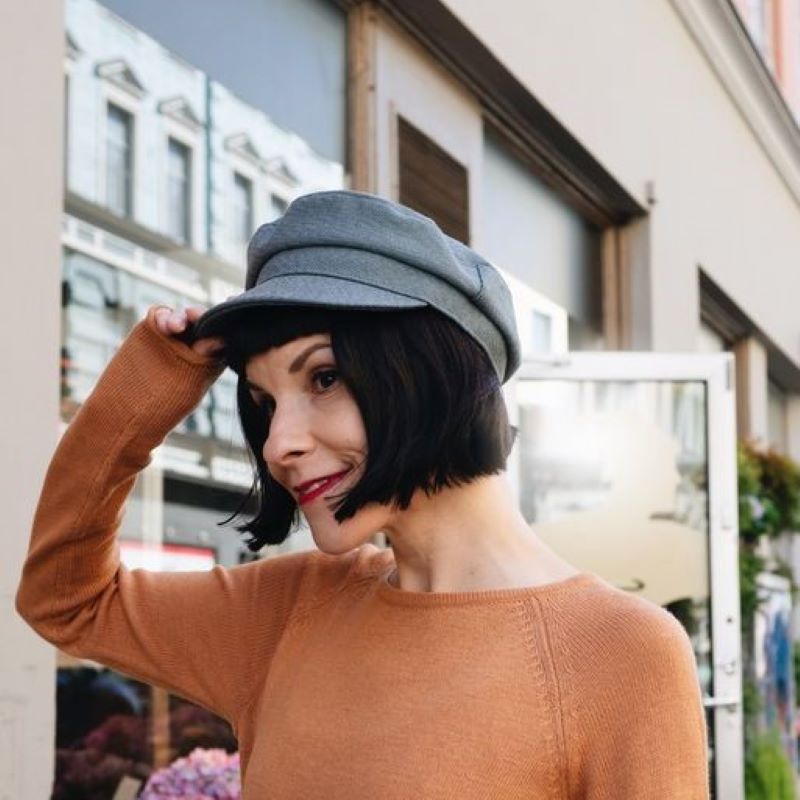 námořnická čepice modrošedá