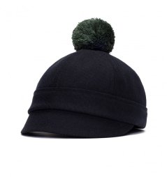 Klobouk Asmat černý s bambulí Klobouk Asmat černý s bambulí