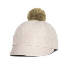 Klobouk Asmat latté s bambulí Klobouk Asmat latté s bambulí