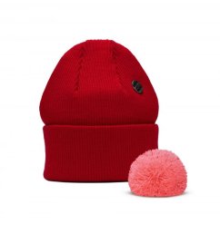 dětská merino čepice Wau červená dětská merino čepice Wau červená