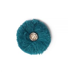 Bambule k čepicím a kloboukům petrolejová 2