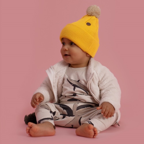 Wau kids - dětská zimní čepice s bambulí