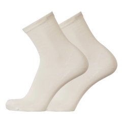 dámské společenské merino ponožky krémově bílé