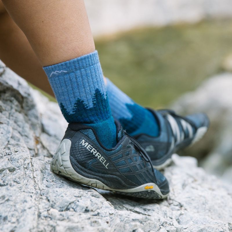 Dámské ponožky Treeline Micro Crew Midweight Blue
