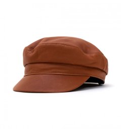 Kožená námořnická čepice Jair Sailor hnědá kůže 1 Kožená námořnická čepice Jair Sailor hnědá kůže 1