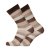 merino ponožky proužky béžové