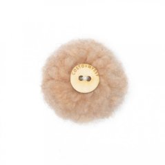 Ručně vyráběná vlněná bambule tělová k našim čepicím a kloboukům 2