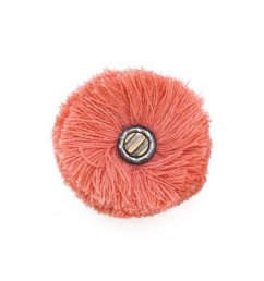 Bambule k čepicím a kloboukům korálová 2 Bambule k čepicím a kloboukům korálová 2