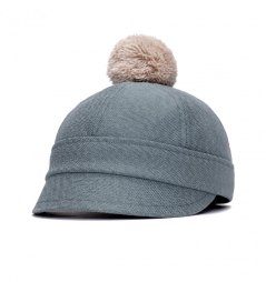 Klobouk Asmat šedý s bambulí Klobouk Asmat šedý s bambulí