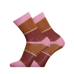 merino ponožky pruhy růžové