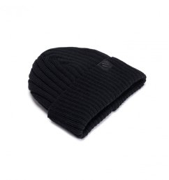 Dětská čepice z merina Mioko černá 2 Dětská čepice z merina Mioko černá 2