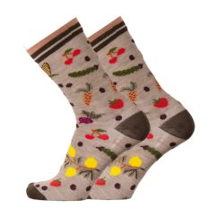 merino ponožky letní sklizeň šedé