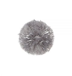 Reflexní bambule světle šedá k našim čepicím a kloboukům