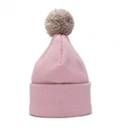 Merino čepice s bambulí Wau růžová 2 Merino čepice s bambulí Wau růžová 2