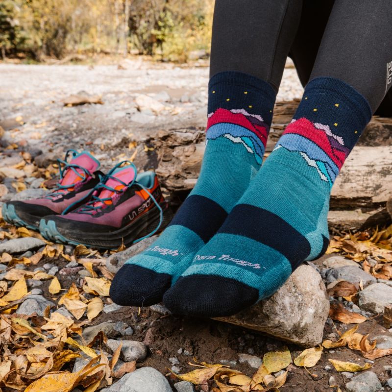 Dámské ponožky Mirror Lake Micro Crew Midweight Teal